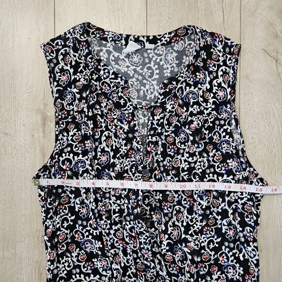 GAP Dress, Size Small, Black/Multi Foral - Picture 9 of 11